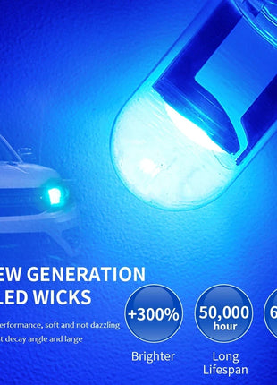 10X New W5W LED Canbus T10 Car Lights COB Glass Interior Parts Bulbs
