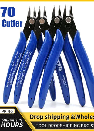 170 Wire Cutter DIY Trimmer Diagonal Side Cutting Cable Nippers Red