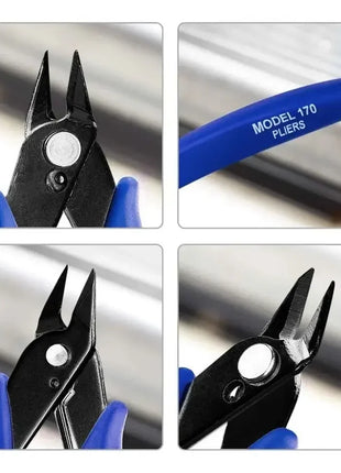 170 Wire Cutter DIY Trimmer Diagonal Side Cutting Cable Nippers Red