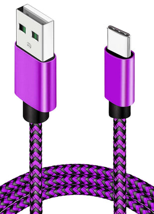 USB Type C Cable Date Sync 2.4A Fast Charging Nylon Braided Wire