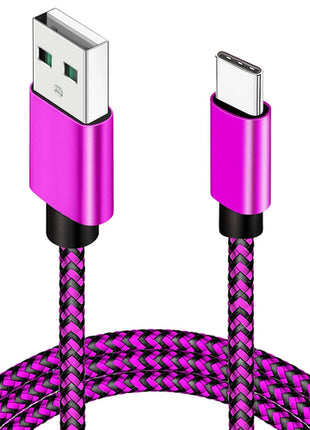 USB Type C Cable Date Sync 2.4A Fast Charging Nylon Braided Wire