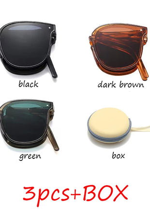 Folding sunglasses, portable, ultra light sun protection, UV
