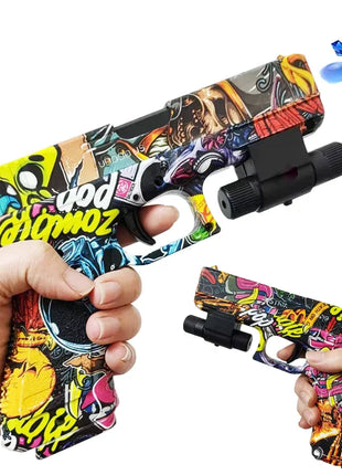 2025 Manual G17 Toy Gun With Laser Water Ball Bullet Airsoft Pistol