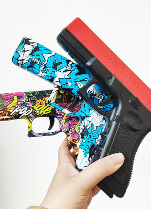 2025 Manual G17 Toy Gun With Laser Water Ball Bullet Airsoft Pistol