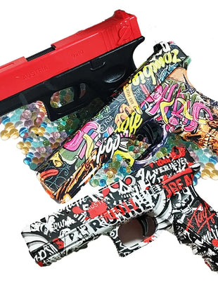 2025 Manual G17 Toy Gun With Laser Water Ball Bullet Airsoft Pistol