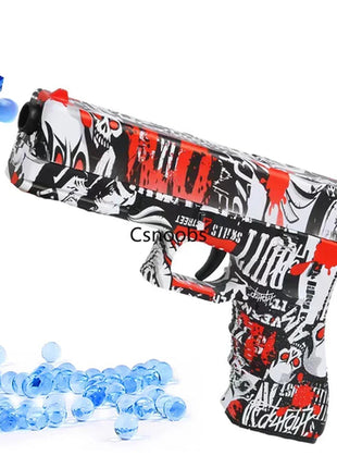 2025 Manual G17 Toy Gun With Laser Water Ball Bullet Airsoft Pistol