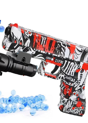 2025 Manual G17 Toy Gun With Laser Water Ball Bullet Airsoft Pistol