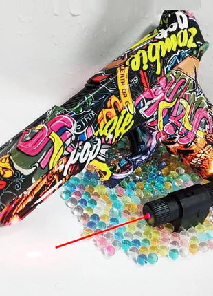 2025 Manual G17 Toy Gun With Laser Water Ball Bullet Airsoft Pistol