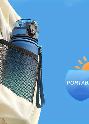 33.81oz Portable Sports Water Bottle Gradient Color Plastic Drinking