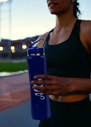 Personalized Insulated Stainless Steel Water Bottle with Straw,