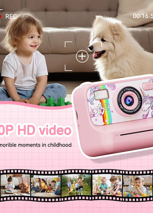 Christmas Gift 4000W Dual Lens Kids Camera 2.4inch 16X Zoom Instant