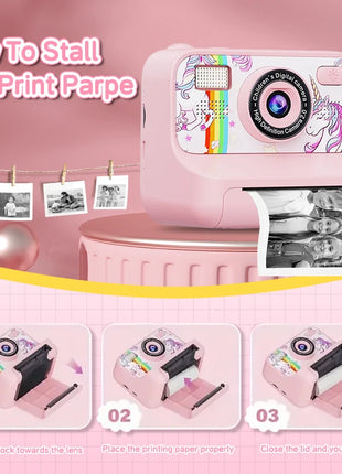 Christmas Gift 4000W Dual Lens Kids Camera 2.4inch 16X Zoom Instant