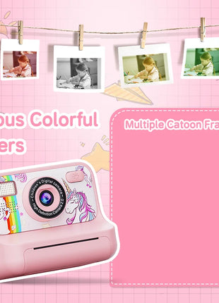 Christmas Gift 4000W Dual Lens Kids Camera 2.4inch 16X Zoom Instant