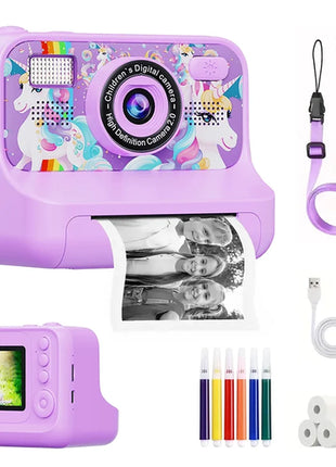 Christmas Gift 4000W Dual Lens Kids Camera 2.4inch 16X Zoom Instant
