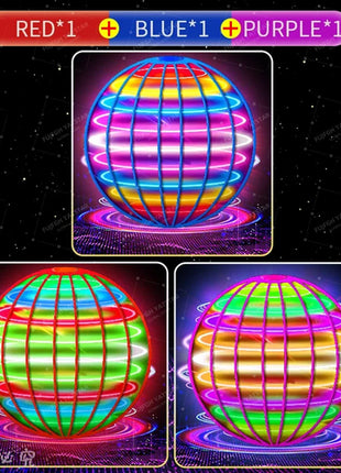 Flying Ball Boomerang Fly Orb Magic With LED Lights Drone Hover Ball