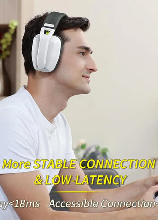 BINNUNE BW06 2.4GHz Wireless Gaming Headset with Mic for PS5 PS4 PC