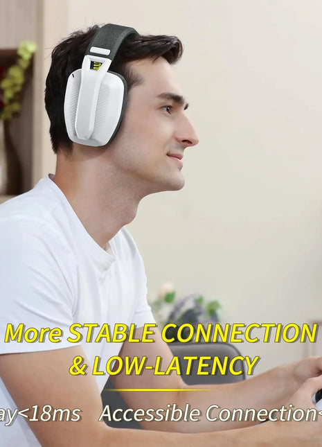 BINNUNE BW06 2.4GHz Wireless Gaming Headset with Mic for PS5 PS4 PC