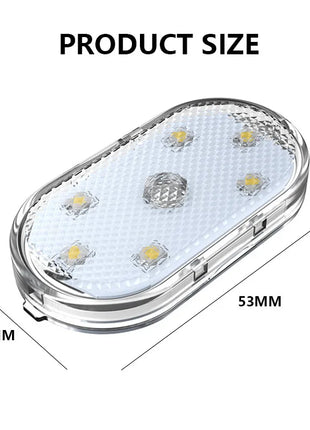 Car LED Touch Lights USB Sensor Rechargeable Reading Light Auto Door