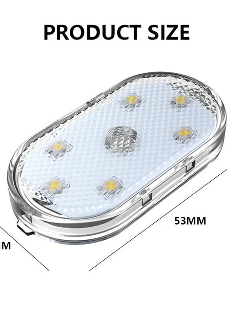 Car LED Touch Lights USB Sensor Rechargeable Reading Light Auto Door