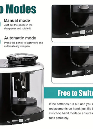 Electric Sharpener Desktop Automatic Pencil Sharpener Suitable To