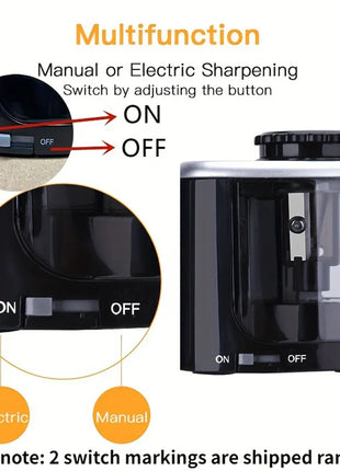 Electric Sharpener Desktop Automatic Pencil Sharpener Suitable To