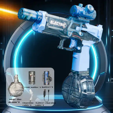 Electric Water Gun Continuous Water Gun Simulated Flame Sensor Light