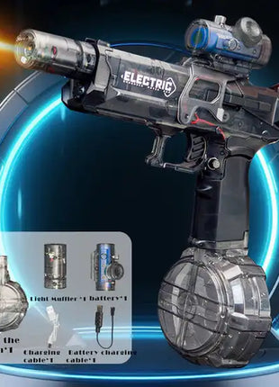 Electric Water Gun Continuous Water Gun Simulated Flame Sensor Light