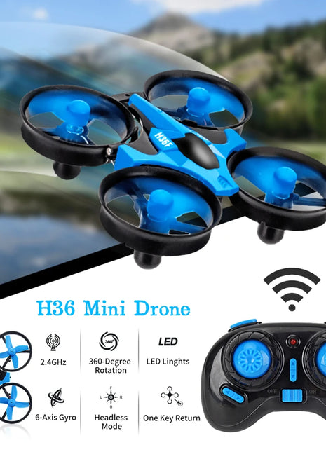 H36 Mini Drone 6-Axis Headless FPV Drones Pocket Remote Control