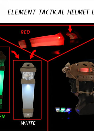 Airsoft Helmet Weapon Flashlight Tactical Helmet Light Identification