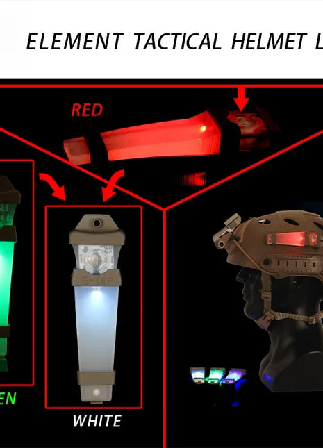 Airsoft Helmet Weapon Flashlight Tactical Helmet Light Identification