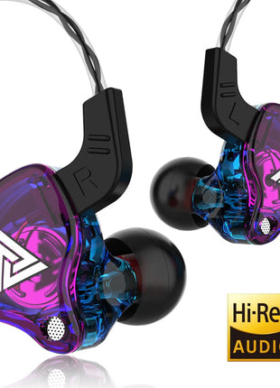 Original QKZ AK6 Copper Driver HiFi Wired Earphone 3.5MM Race Sport