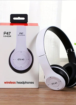 P47 Wireless bluetooth headphone With Mic Noise Cancelling Headsets