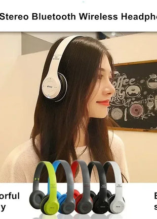 P47 Wireless bluetooth headphone With Mic Noise Cancelling Headsets