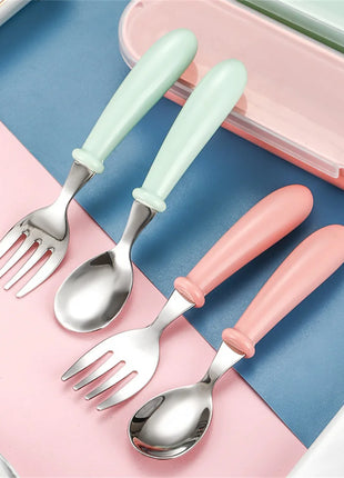 Personalized Custom Name Stainless Steel Cutlery Set with Storage Case