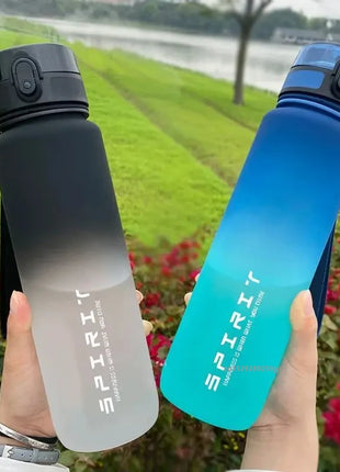 1 Liter Large Capacity Sports Water Bottle Leak Proof Colorful Plastic