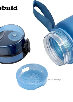 1 Liter Large Capacity Sports Water Bottle Leak Proof Colorful Plastic