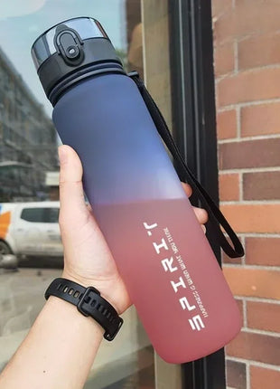 1 Liter Large Capacity Sports Water Bottle Leak Proof Colorful Plastic