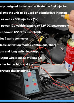 Upgraded Fuel Injector Tester & DIY Cleaning Tool - Test Two Injectors