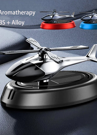 Solar Powered Rotation Helicopter Solar Aromatherapy Car Air Freshener