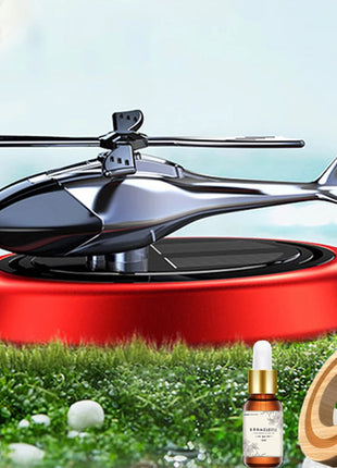 Solar Powered Rotation Helicopter Solar Aromatherapy Car Air Freshener