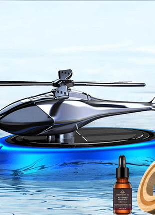 Solar Powered Rotation Helicopter Solar Aromatherapy Car Air Freshener
