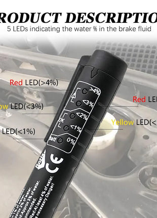 Brake Fluid Tester Hydraulic Fluid Oil Moisture Analyzer Automatic