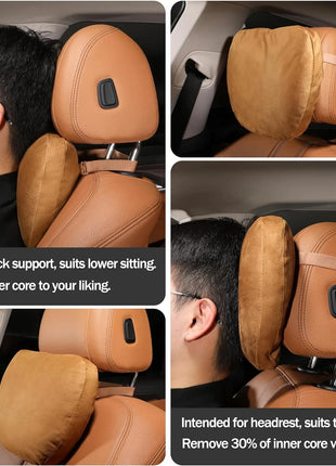 Car Neck Pillow Car Seat Headrest Pillow Auto Memory Cotton Protector