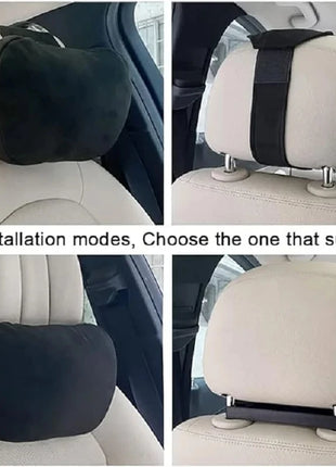 Car Neck Pillow Car Seat Headrest Pillow Auto Memory Cotton Protector