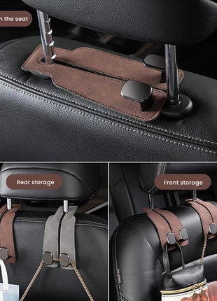 2 in 1 Car Hook For Car Rear Seat Back Hooks Headrest Hanger Clip