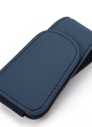 Universal Car Auto Sun Visor Eyeglass Hanger Clip Leather Glasses