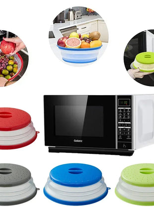 Microwave Splatter  Heating Folding Cover Silicone Fresh-keeping Cover