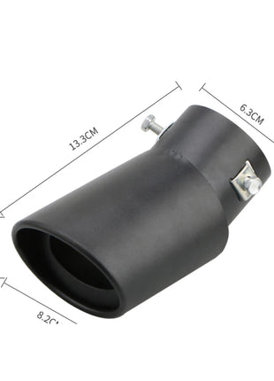 1PCS 2.5" Inlet Car Auto Exhaust Muffler Tip Pipe  Stainless Steel