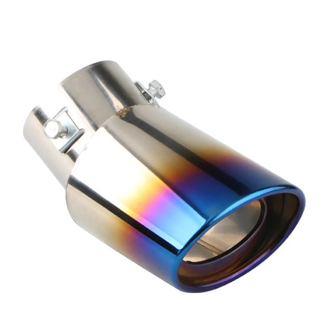 1PCS 2.5" Inlet Car Auto Exhaust Muffler Tip Pipe  Stainless Steel