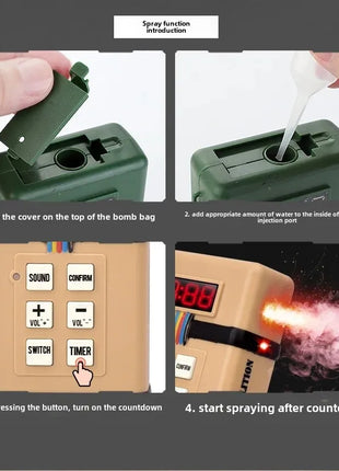 New Tactical Explosive Pack Toy Airsoft Children's Smoke Grenade Toy
